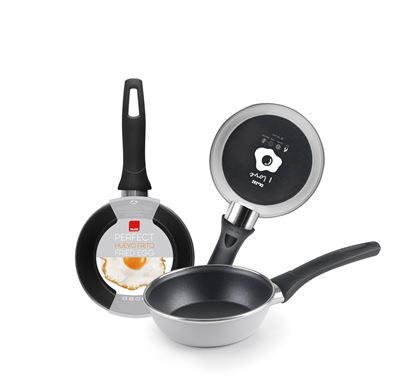 FRIGIDEIRA OVOS 14CM AA.CINZA IND#